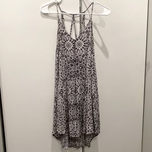 Nordstrom Astr sundress, black / white / grey, size medium